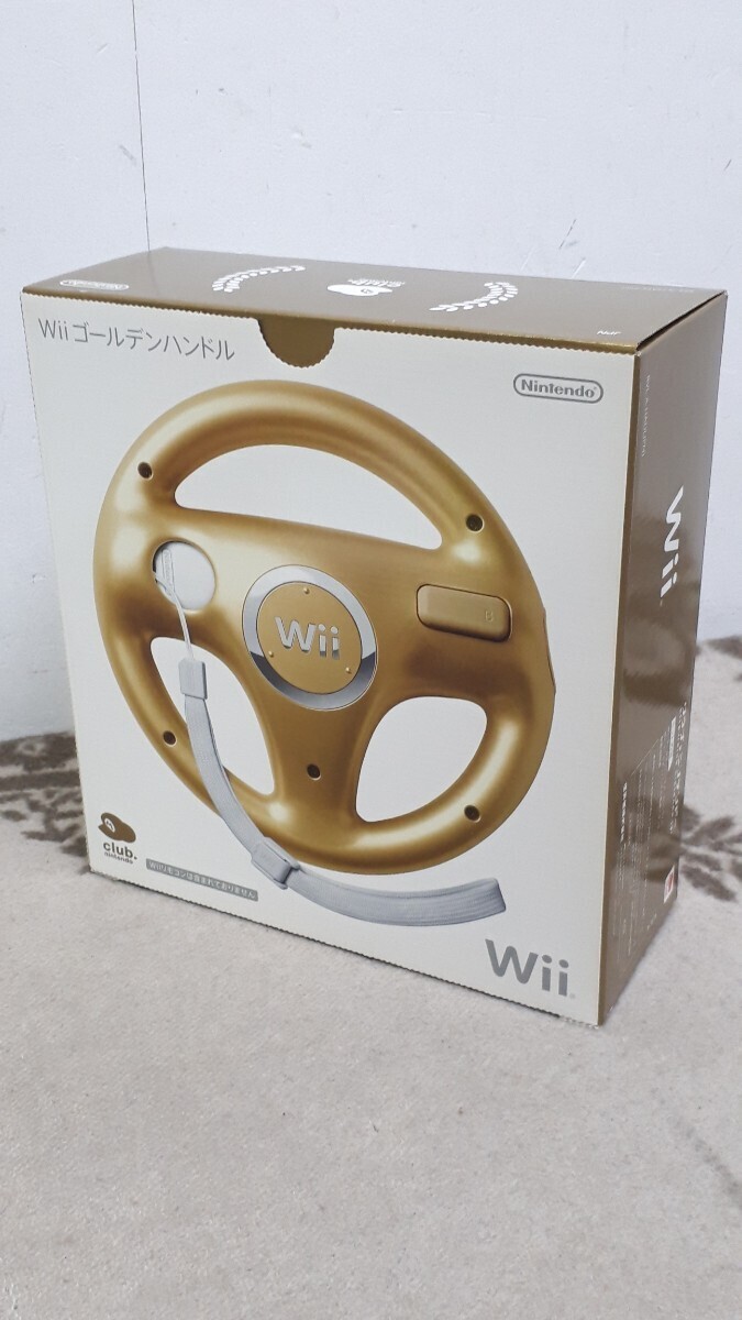【未使用】 Wii ゴールデンハンドル RVL-024 マリオカート 任天堂 クラブニンテンドー 限定 非売品 周辺機器 八王子市 引き取りOKの画像4