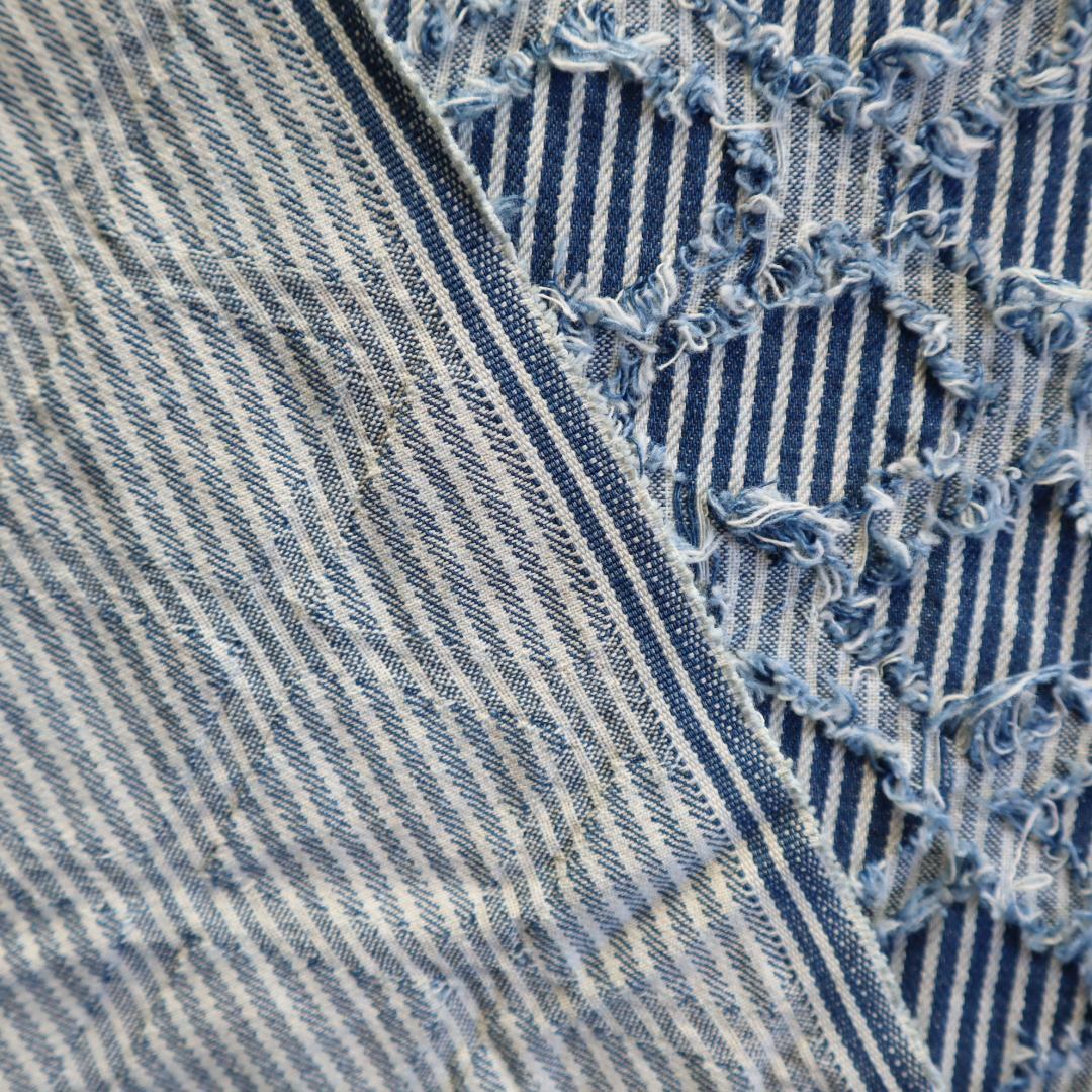  Denim ткань полоса бахрома Denim голубой 150×50cmD28B