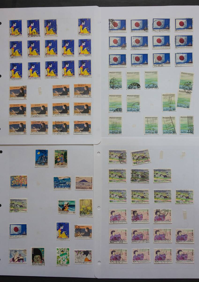 使用済み記念切手「日本の歌」「蒸気機関車」「船舶」シリーズなど_画像2