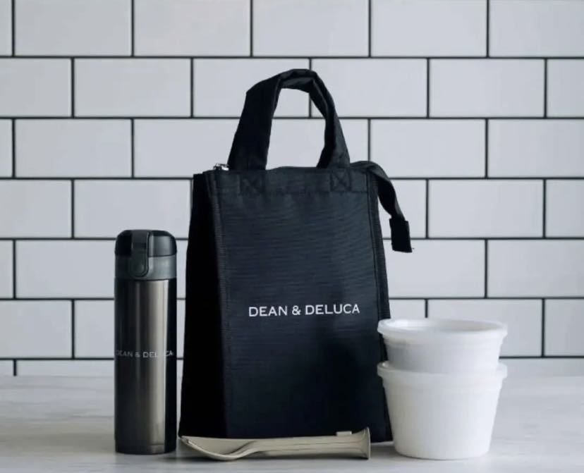 DEAN&DELUCA クーラーバッグ ブラックM保冷バッグ ファスナー付き