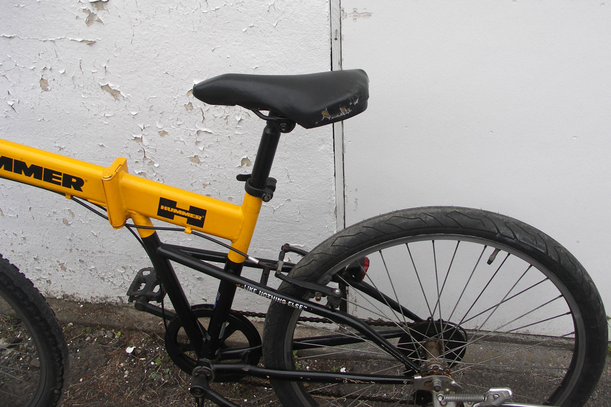 HUMMER ハマー 26インチ 折りたたみ自転車 黄色 茅ヶ崎市引取限定の画像8