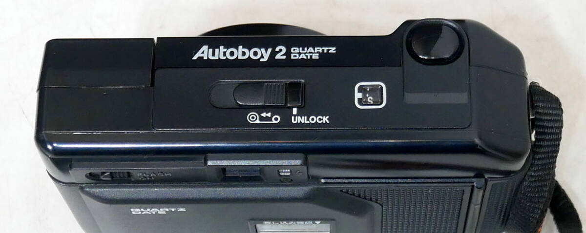 ▲(R604-I49) ジャンク品 Canon キャノン Autoboy2 オートボーイ2 QUART ZDATE クォーツデート コンパクトフィルムカメラ コンパクトカメラの画像4