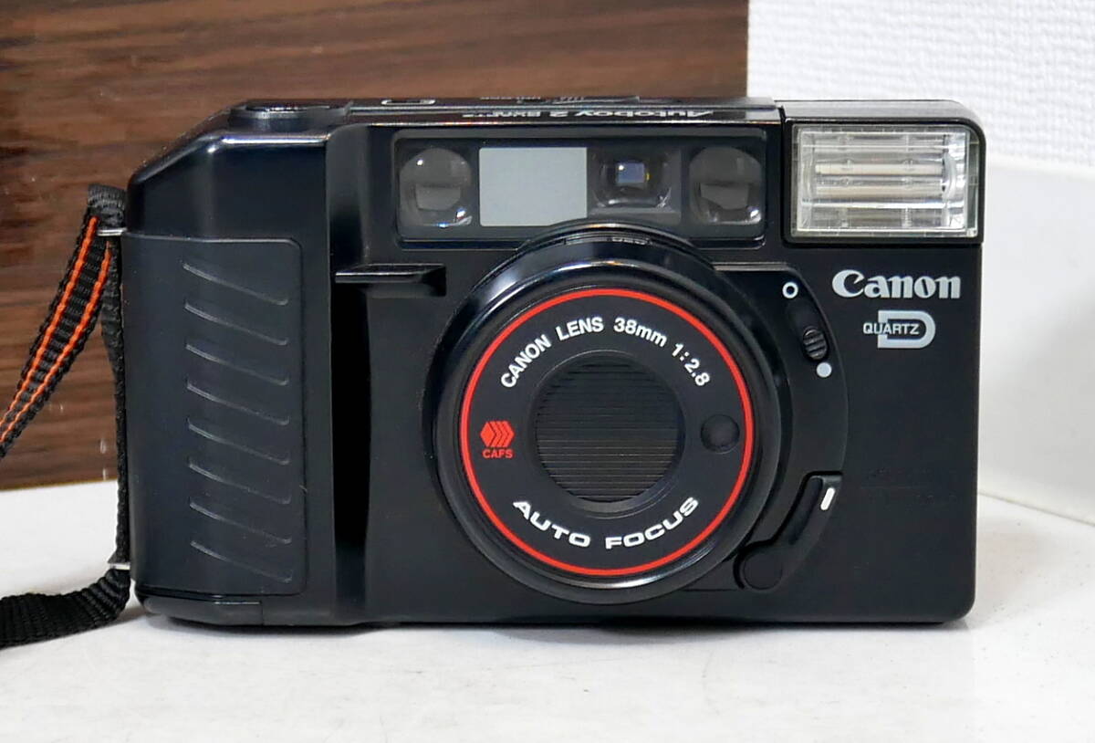 ▲(R604-I49) ジャンク品 Canon キャノン Autoboy2 オートボーイ2 QUART ZDATE クォーツデート コンパクトフィルムカメラ コンパクトカメラの画像2