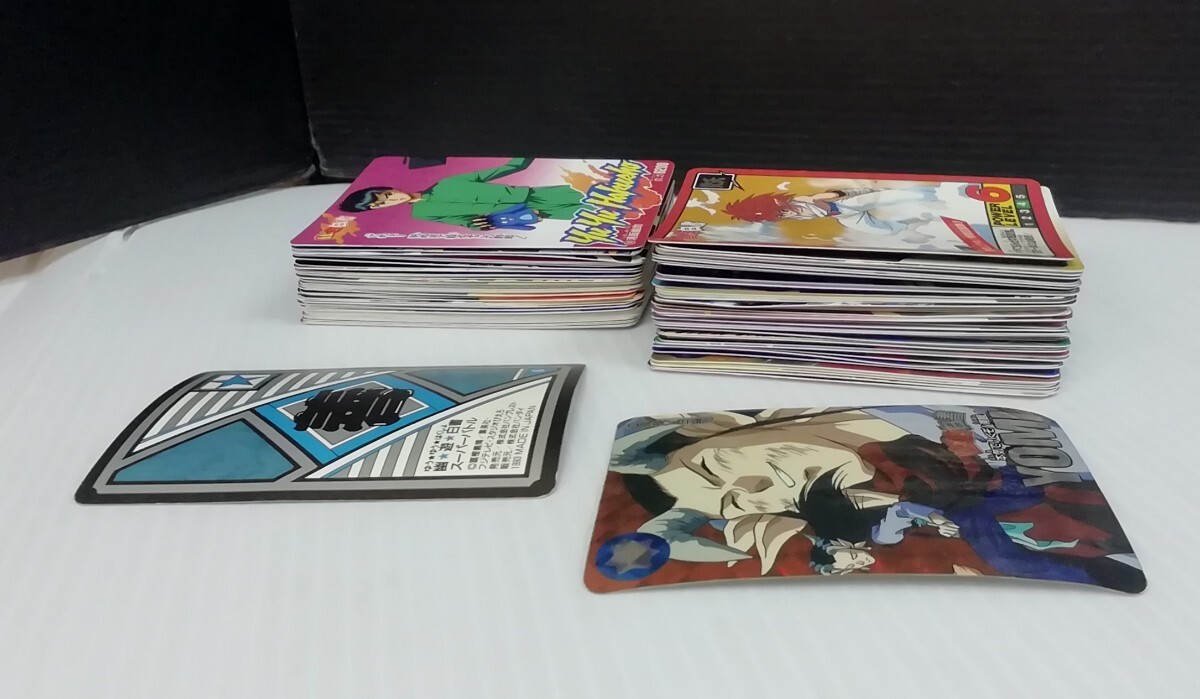 当時物 幽遊白書 ブロマイド メンコ 駒 トレカ トレンディングカード キラカード カードダス 大量 セット アニメ コミックの画像6