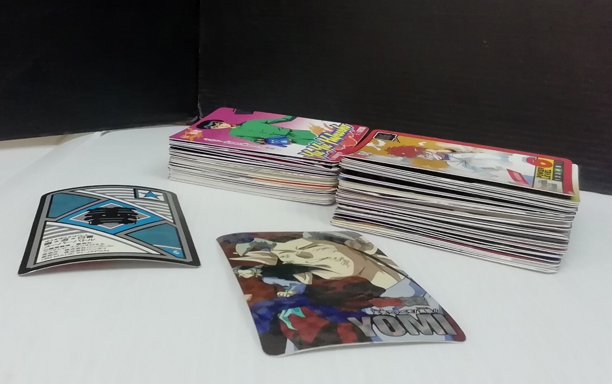 当時物 幽遊白書 ブロマイド メンコ 駒 トレカ トレンディングカード キラカード カードダス 大量 セット アニメ コミックの画像7