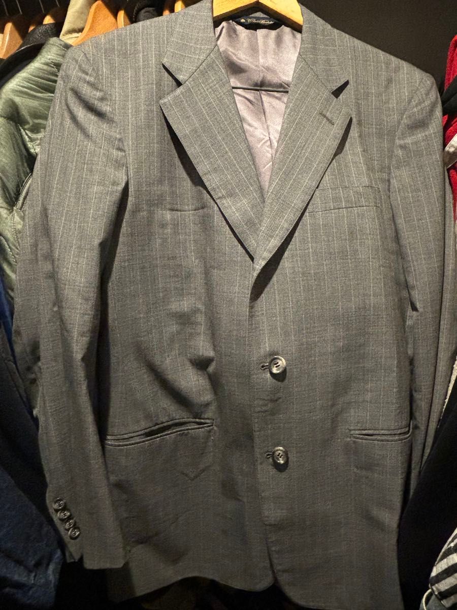 大幅値下げ 美品 ブルックスブラザーズ　スーツ　 セットアップ パンツスーツ ジャケット　サイズ感L グレー