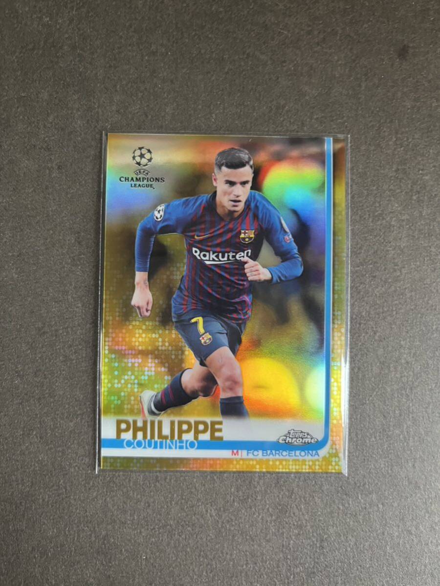 Topps chrome soccer 2019 PHILIPPE COUTINHO /50の画像1