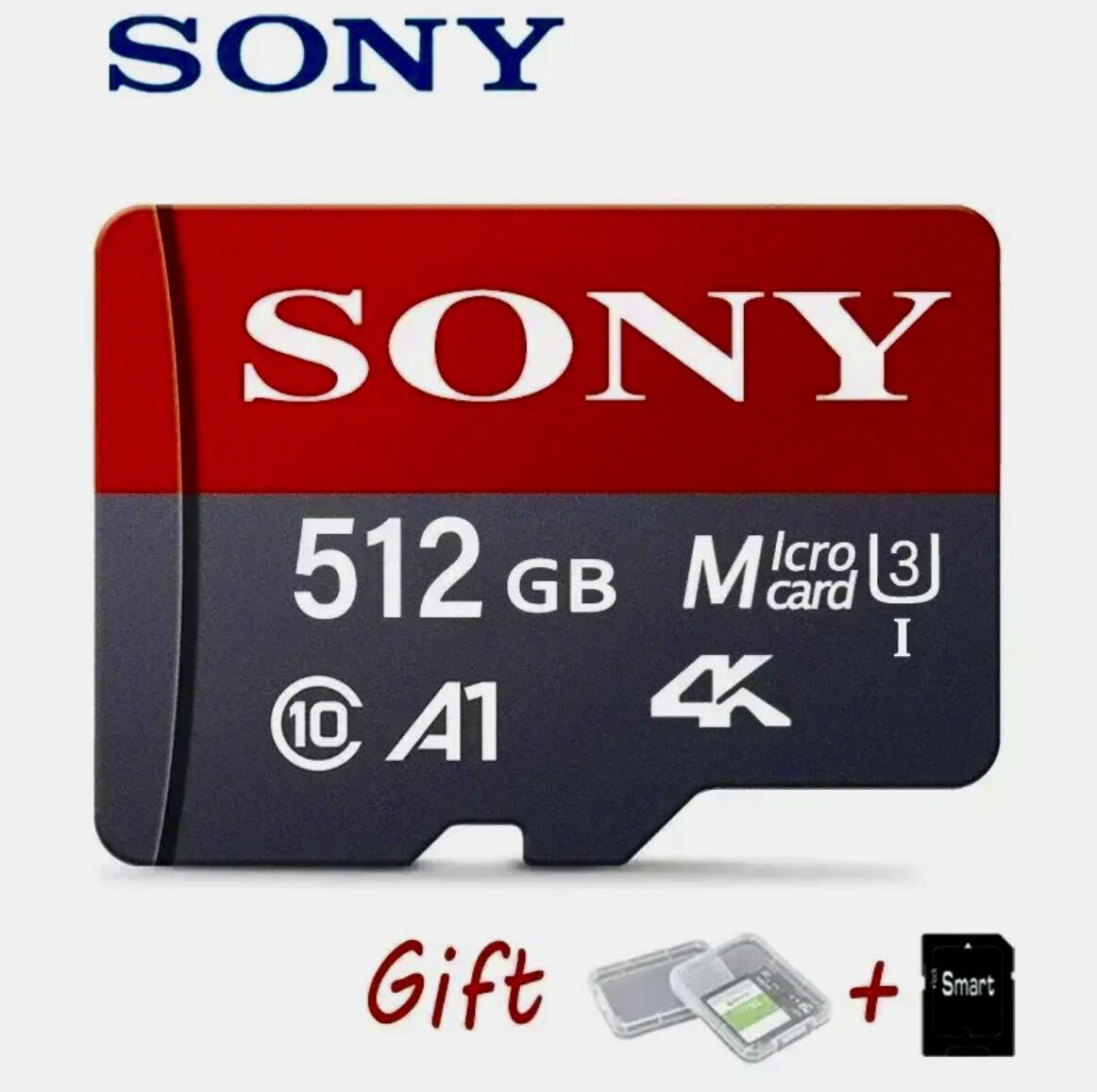 新品未使用 マイクロSDカード 512GB SONY microSD card V60 A1アダプター付き_画像1
