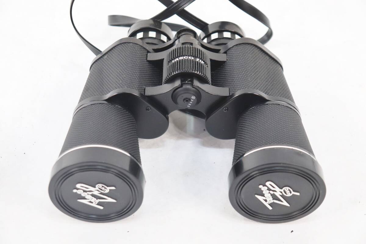 57⑦【 10X50mm 双眼鏡 】TASCO ZIP 223Z WIDE ANGLE ハードケース パンフ付き*送料無料の画像1