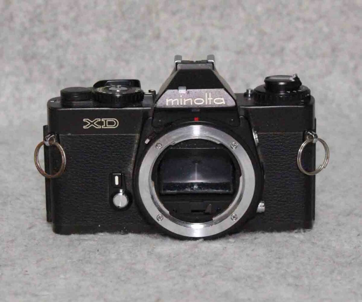 [tb107]カメラ　Minolta XD black　ミノルタ　一眼レフ　ブラック ボディ　 camera_画像1