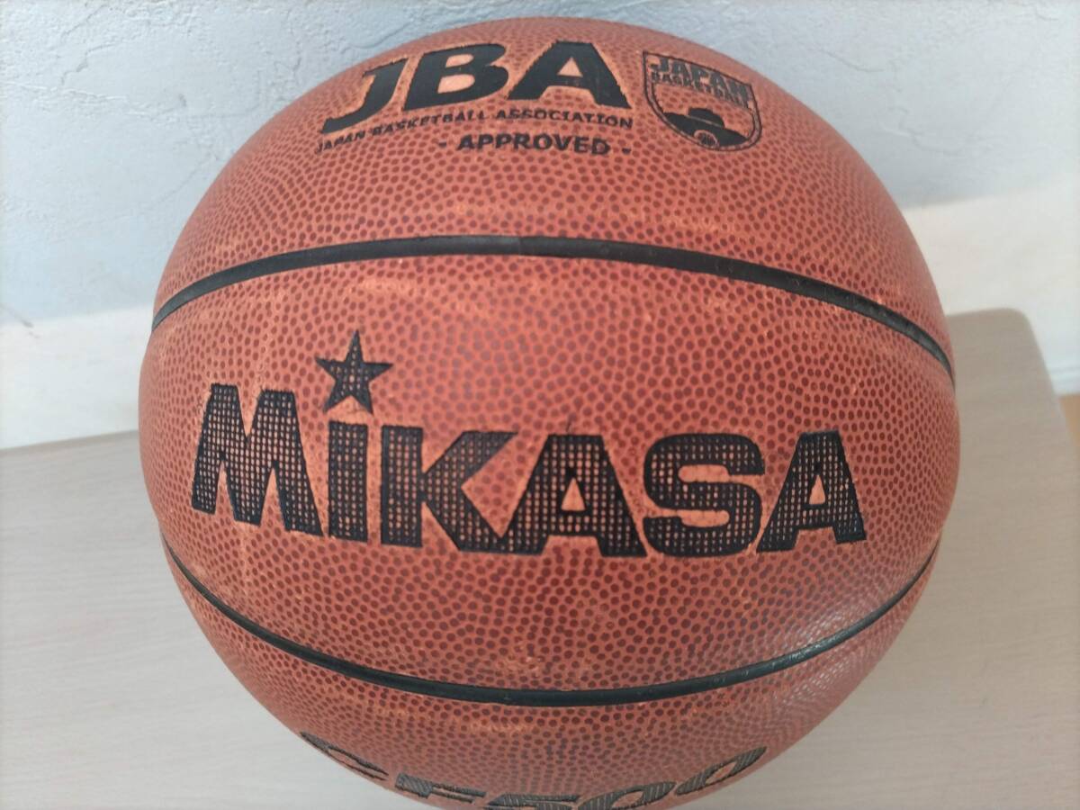 MIKASA ミカサ バスケットボール 検定球5号 CF500 ブラウン 合成皮革採用★_画像1