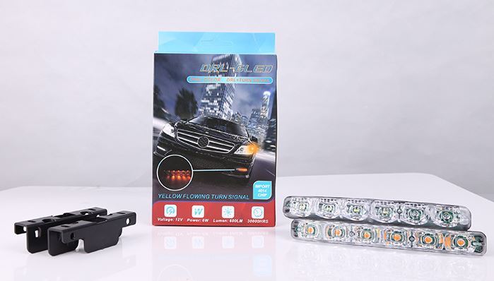 シーケンシャルウインカー 流れる ウインカー 6LED DC12V 汎用 LED デイライト の画像2