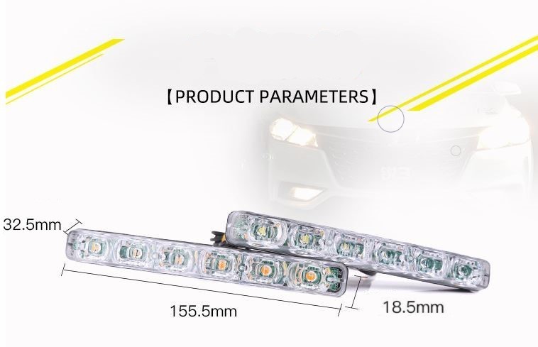 シーケンシャルウインカー 流れる ウインカー 6LED DC12V 汎用 LED デイライト の画像4