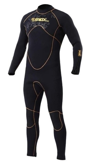 1円スタート ACEGO ウェットスーツ メンズ 5mm 厚さ ネオプレン素材 フルスーツ ダイビング ダイビングスーツ 男性用 M ブラック D01418の画像1
