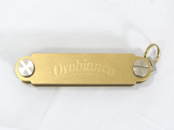 1円スタート オロビアンコ Orobianco キーオーガナイザー ORKY-002 キーリング キーホルダー 日本製 真鍮 男女兼用 ゴールド A06326の画像1