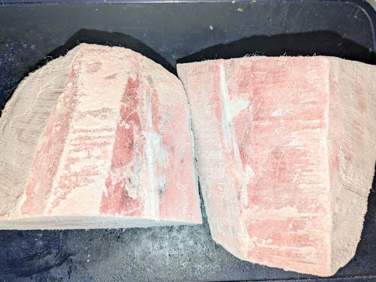 [ special price ] business use natural mi Nami . medium-fatty tuna block edge material 980g*2 block entering ①
