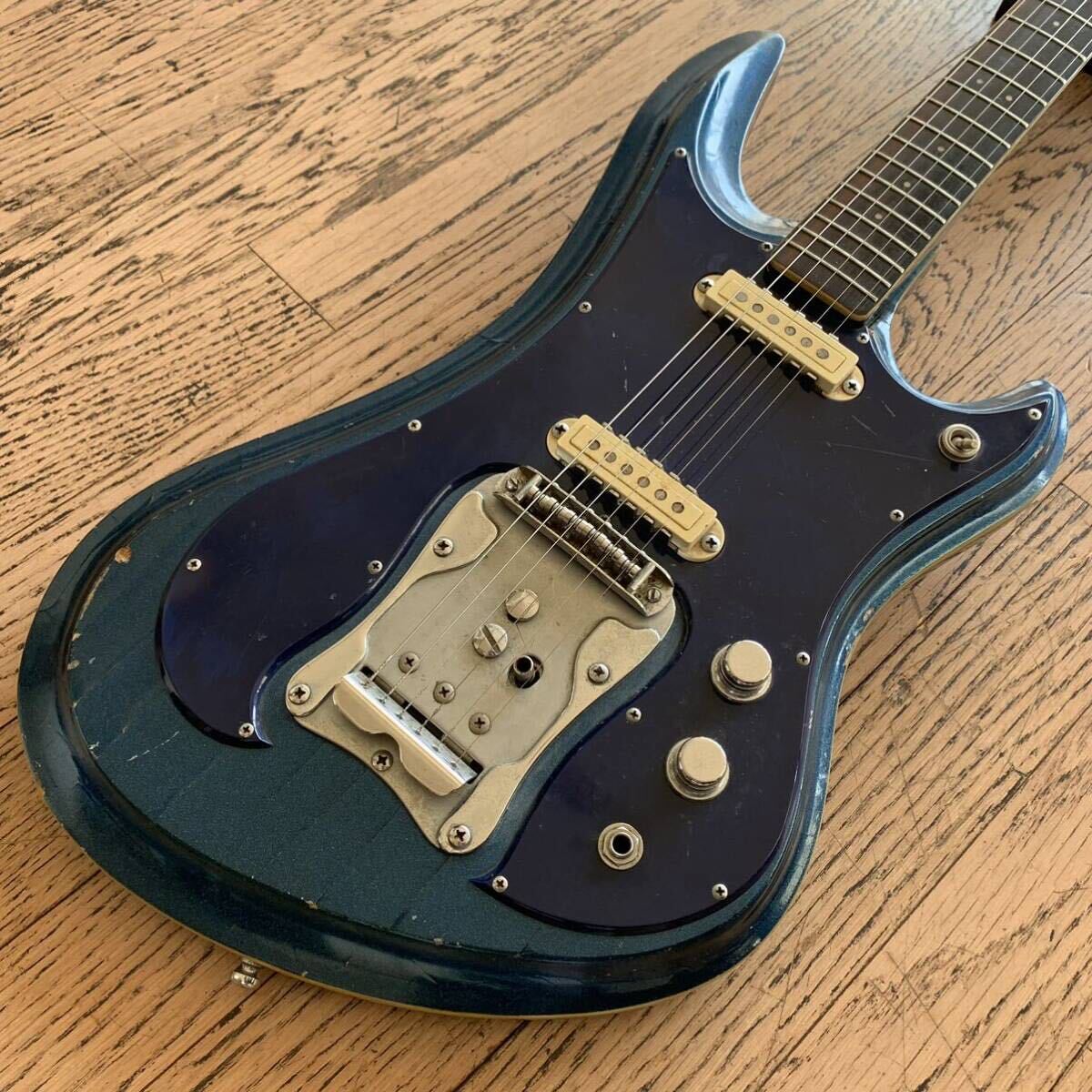 Guyatone グヤトーン エレキギター シャープ5 三根信宏 1966年製? ジャパンヴィンテージ ハードケース付属の画像3