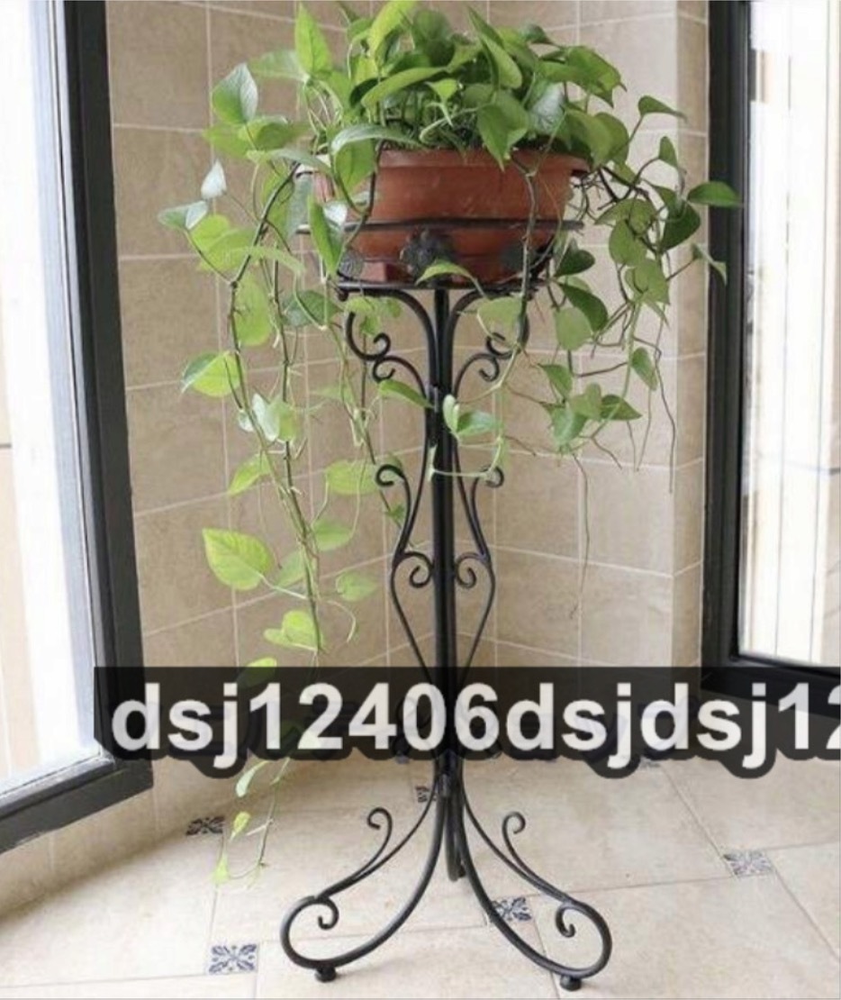 特売！フラワースタンド プランタースタンド 鉢スタンド 花台 ヨーロッパ 植木鉢台 屋外 室内 グリーン レトロ 高さ60cm_画像3
