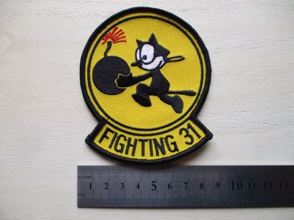 【送料無料】アメリカ海軍FIGHTING31パッチTOMCATワッペン/PATCHトムキャットVF-31トムキャットFELIX戦闘機F-14d攻撃戦隊USN米軍NAVY M104_画像8