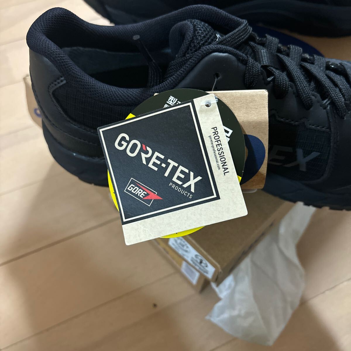 アシックス ウィンジョブ CP603 GーTX (安全靴セフティシューズ) ブラック×キャリアグレー 25.5cm 1273A083.001-25. ゴアテックスの画像3