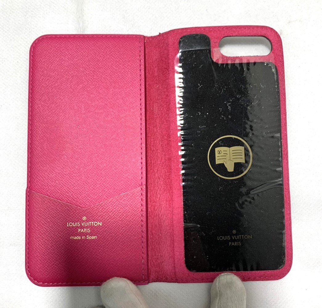 ▽LOUIS VUITTON ルイ・ヴィトン モノグラム フォリオ iPhone用 スマホカケース 中古・型崩れ・反りあり▽009949_画像5