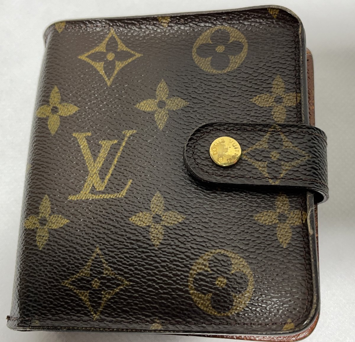 ▽Louis Vuitton ルイヴィトン コンパクトジップ 二つ折り財布 M61667 ジャンク▽011104_画像2