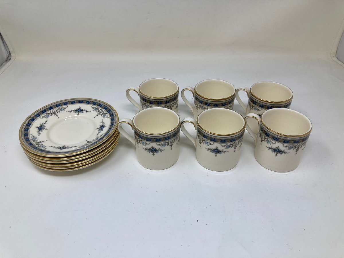 ◆MINTON ミントン デミタスカップ＆ソーサー 6客セット 茶器 GRASMERE 廃盤希少品 中古◆10379★の画像1