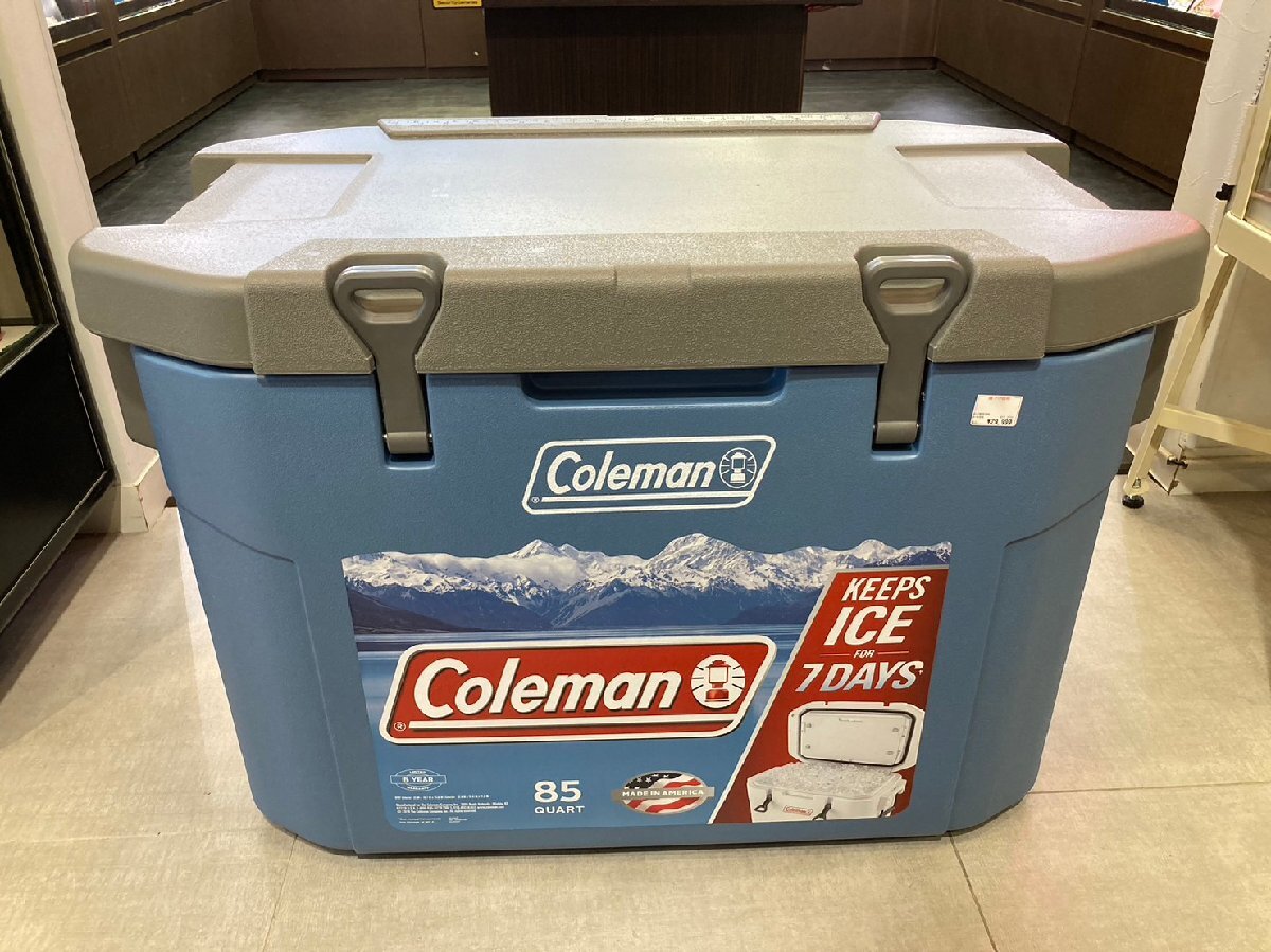 ◆ Неиспользуемые предметы хранения Coleman Coleman 80L Cooler Box 3000006037 с наружной коробкой для лагеря ◆ 8684 ★