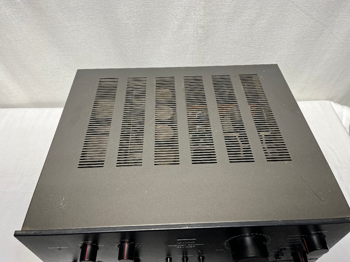 vSANSUI Sansui pre-main amplifier AU-607 electrification only sound doesn't go out Junk v011211