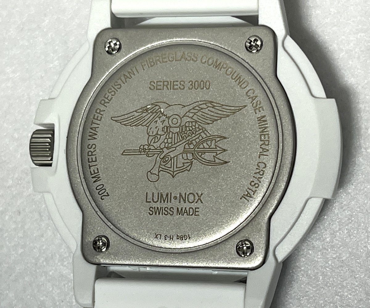 ▽LUMINOX ルミノックス 3007 Whiteout ホワイト SERIES3000 腕時計 クオーツ 中古▽011100の画像7