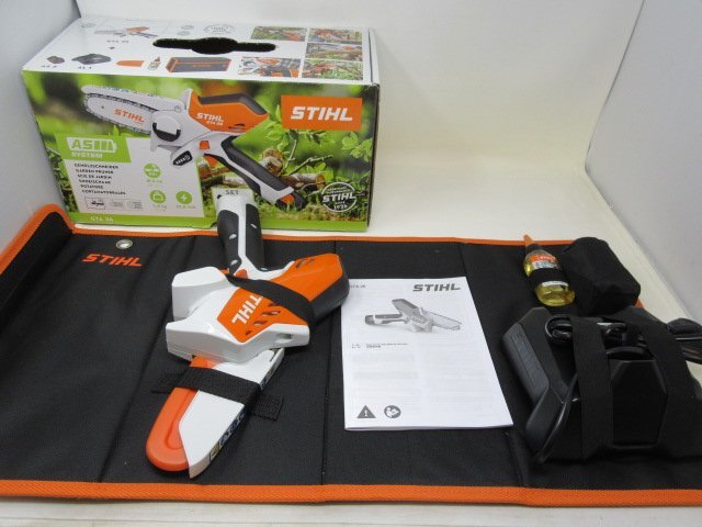 ◆未使用 STIHL スチール 充電式ガーデンカッター GTA26 バッテリー×1、充電器付属◆11558★