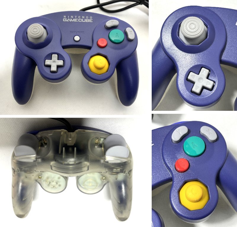 ▽NINTENDO GAMECUBE Controller DOL-003 任天堂 ゲームキューブ コントローラー 4点 ジャンク(動作未確認・実使用可能か不明)▽011199_画像4