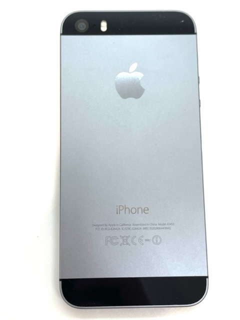 787● Apple iPhone 5s 16GB スペースグレイ ME332J/A 判定〇の画像2