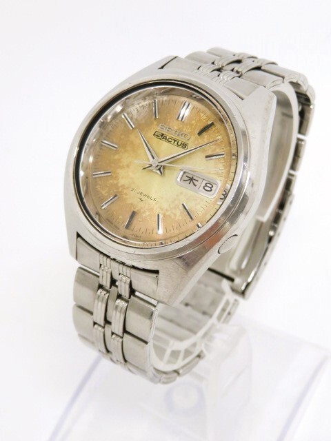 ♪hawi1564-1 529 SEIKO セイコー 5ACTUS 5アクタス 21石 7019-7060 自動巻 デイデイト 腕周り約16.5cm 腕時計 メンズウォッチ 稼働の画像2