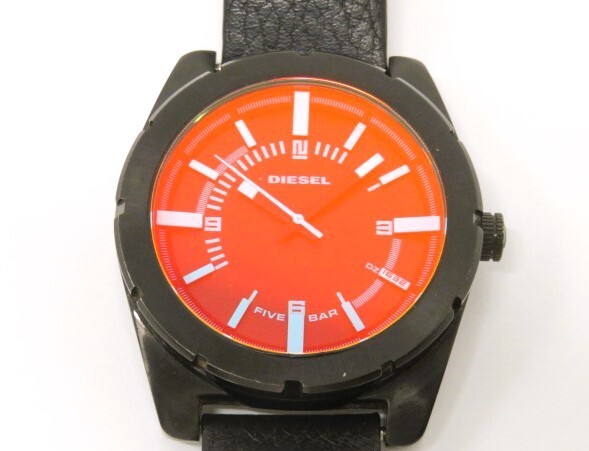 !hawi1560-1 521 DIESEL diesel QZ quartz DZ-1632 arm circumference approximately 20cm wristwatch men's watch operation 