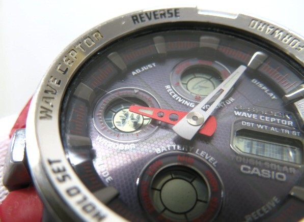 hawi1603-1 166 CASIO カシオ G-SHOCK Gショック The G タフソーラー GW-1100J 腕時計 メンズウォッチ 稼働 箱付 （備考）_ガラス面に１か所キズあり