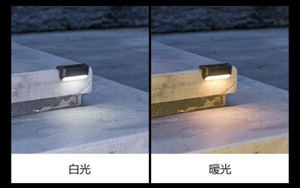 [新品/白8B] 屋外用 ライト LED 白光 8個セット ガーデンライト ウォールライト ステップライト ガイドライト ガーデン 庭 階段 防水照明の画像5