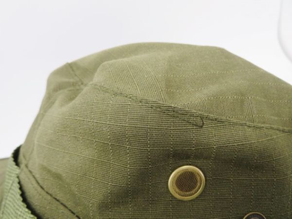 [新品/緑C-2] ブーニーハット ジャングルハット 帽子 アウトドア キャンプ ハイキング 緑 カーキ 2点セットの画像7