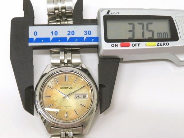 ♪hawi1564-1 529 SEIKO セイコー 5ACTUS 5アクタス 21石 7019-7060 自動巻 デイデイト 腕周り約16.5cm 腕時計 メンズウォッチ 稼働の画像8