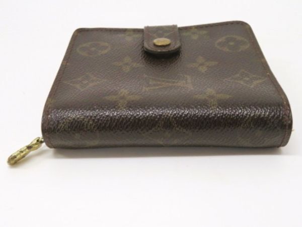 ■hawi1598-1 153 LOUIS VUITTON ルイ・ヴィトン M61667 モノグラム コンパクトジップ 二つ折り 財布_画像6