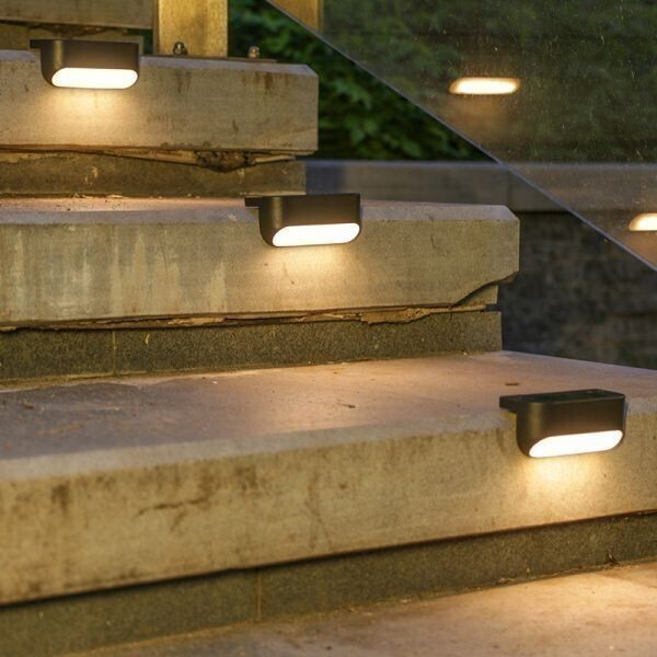 [新品/暖8B] 屋外用 ライト LED 暖光 8個セット ガーデンライト ウォールライト ステップライト ガイドライト ガーデン 庭 階段 防水照明の画像6