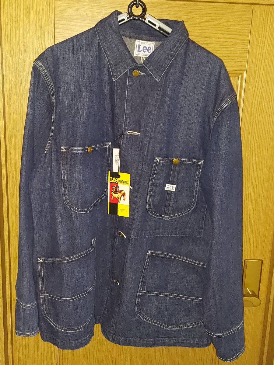  Lee リー DUNGAREES ロコ ジャケット LT0659ー136 カバーオール ワークジャケット 濃色ユーズド　M　タグ付き未使用品_画像1