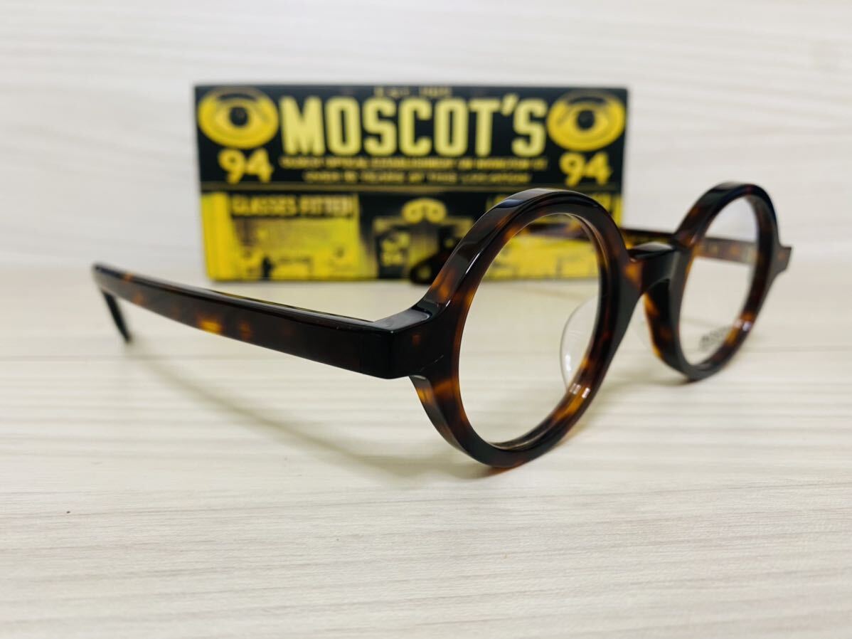 MOSCOT モスコット★ゾルマン★メガネフレーム★ZOLMAN★伊達眼鏡 ボストン 鼈甲柄★未使用 美品_画像3