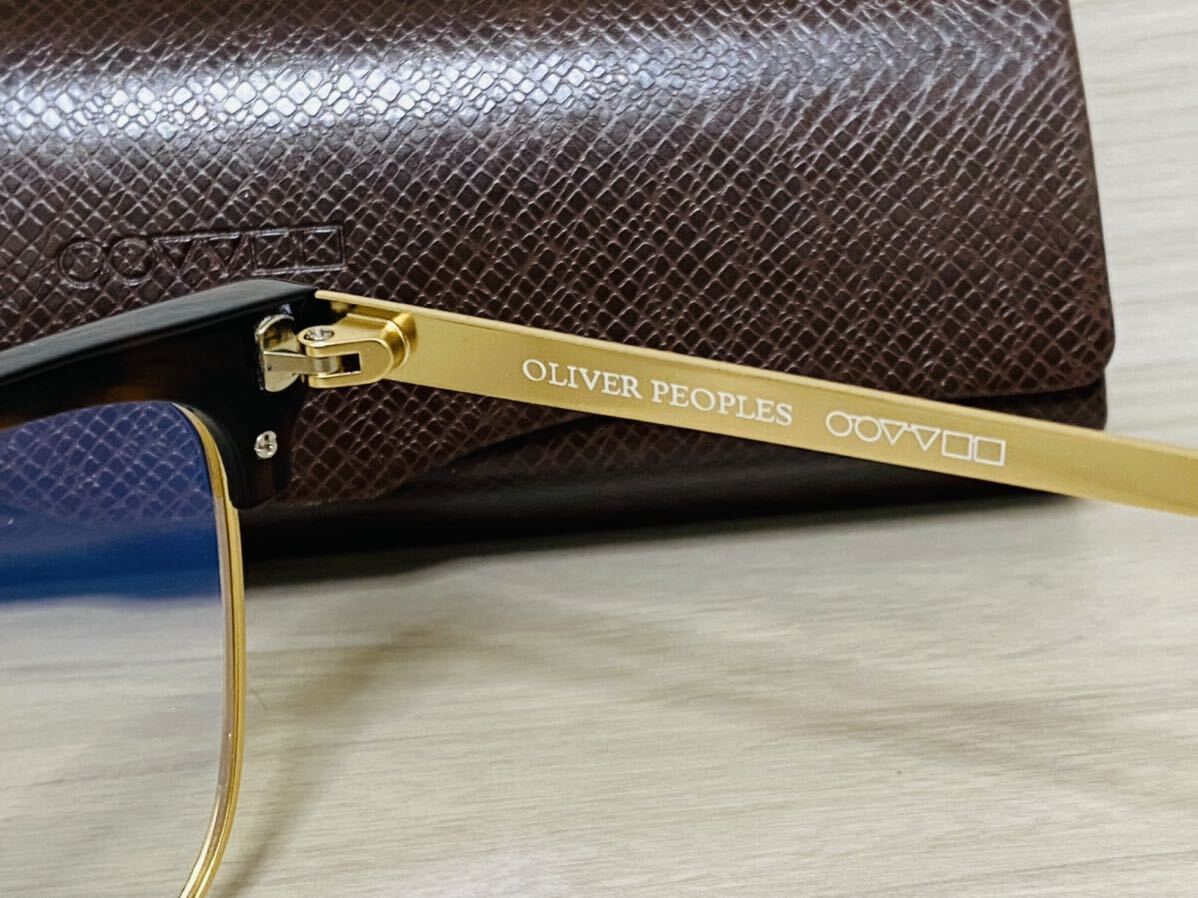 OLIVER PEOPLES オリバーピープルズ メガネフレーム OV5989 5002★Petofi★鼈甲柄 ゴールドサーモントタイプ 伊達眼鏡 未使用 美品_画像7