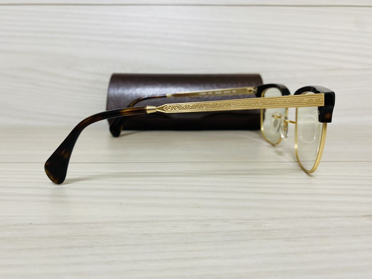 OLIVER PEOPLES オリバーピープルズ メガネフレーム OV5989 5002★Petofi★鼈甲柄 ゴールドサーモントタイプ 伊達眼鏡 未使用 美品_画像4