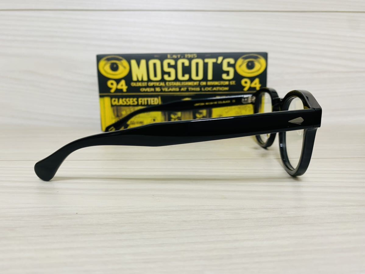 MOSCOT モスコット★レムトッシュ★ノーズパッド付きメガネフレーム★LEMTOSH★伊達眼鏡 ウェリントン ブラック ボストン 未使用 美品_画像4