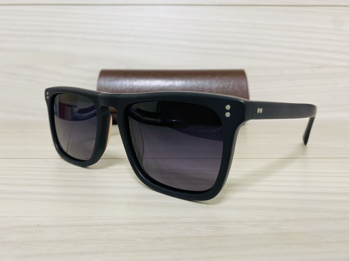 OLIVER PEOPLES オリバーピープルズ サングラス OV5189-S 1031/R2★Bernardo★マットブラック スクエア 伊達眼鏡 未使用 美品 の画像2