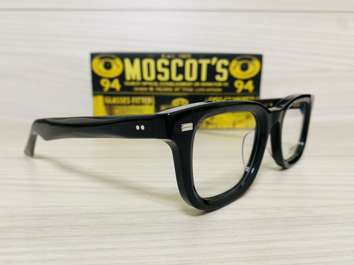 ★MOSCOT★モスコット★メガネフレーム★KLUTZ★伊達眼鏡 黒縁 スクエア ウェリントン 人気カラー 未使用 美品の画像3