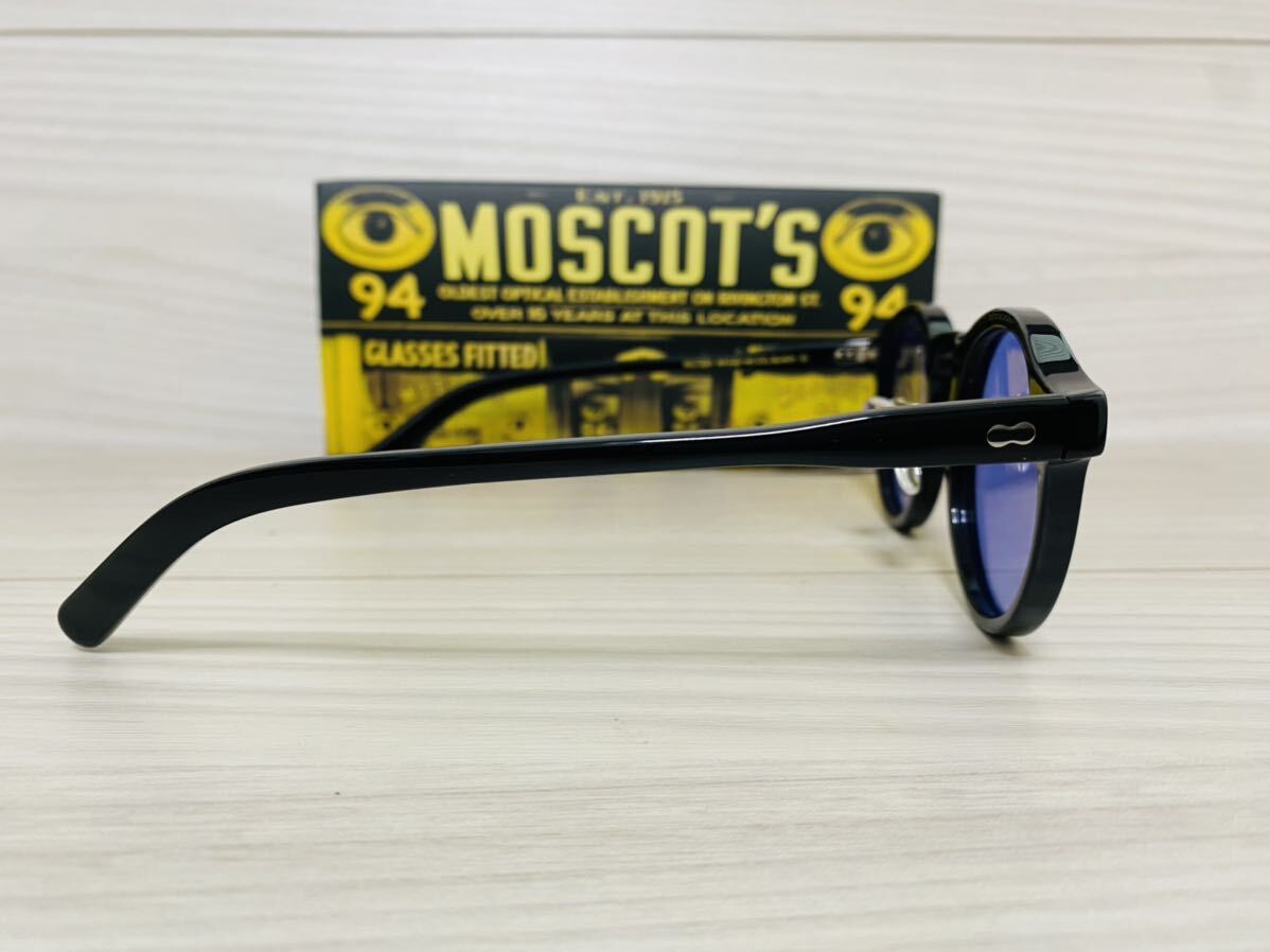 MOSCOT モスコット★ミルゼン★サングラス★MILTZEN★ノーズパッド付き 定番 人気 伊達眼鏡 ウェリントン ボストン 黒縁 未使用 美品の画像4