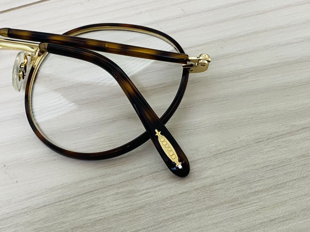 OLIVER PEOPLES オリバーピープルズ 眼鏡フレーム★OV1161TD 5121★Hartford-CV★ボストン ラウンド 鼈甲柄 ゴールド★未使用 美品★の画像8